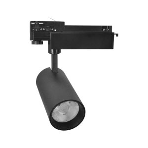 Svart Skenaspotlight 40W 4000K CRI 90