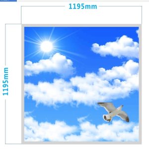 LED Sky Panel 120x120 – blå himmel och vita moln