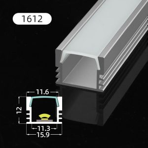 LED-profil SAL1612 16×12 mm 2m Silver