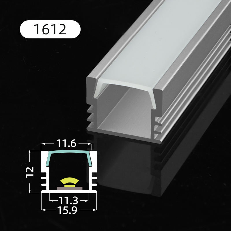 LED-profil SAL1612 16×12 mm 2m Silver